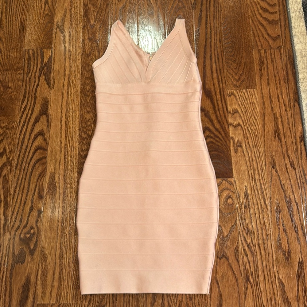 Katie J NYC pink bandage dress tween large 10-12